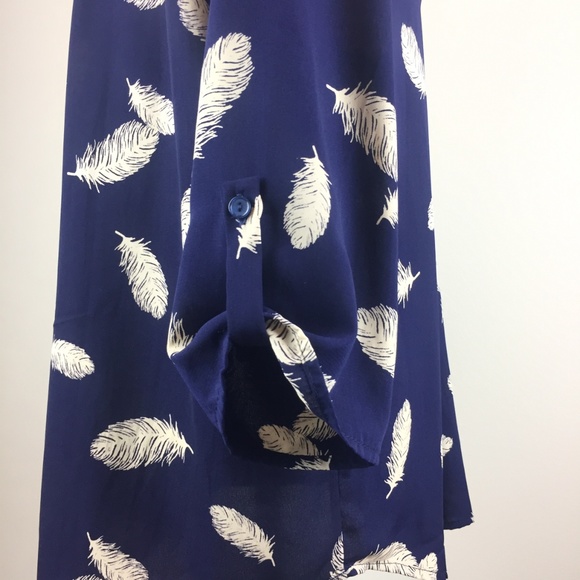 Pixley Stitch fix Ivy Feather print blouse popover - Picture 4 of 6